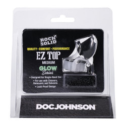 RockSolid by Doc Johnson Bouchon pour Leather cleaner Ez Top Medium - Phosphorescent